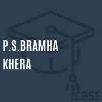 P.S.Bramha Khera Primary School Logo