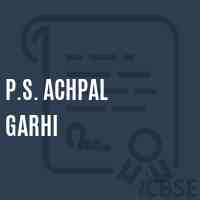P.S. Achpal Garhi Primary School Logo