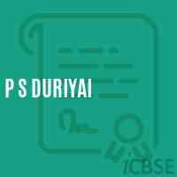 P S Duriyai Primary School Logo