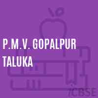 P.M.V. Gopalpur Taluka Middle School Logo
