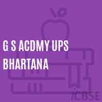 G S Acdmy Ups Bhartana Secondary School Logo