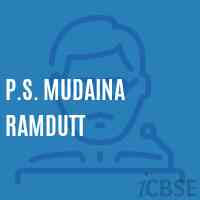 P.S. Mudaina Ramdutt Primary School Logo