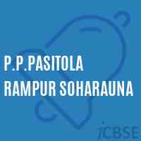 P.P.Pasitola Rampur Soharauna Primary School Logo