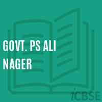 Govt. Ps Ali Nager Primary School Logo