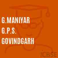 G.Maniyar G.P.S. Govindgarh Primary School Logo