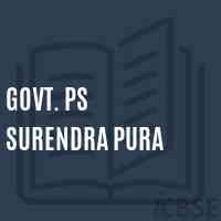 Govt. Ps Surendra Pura Primary School Logo