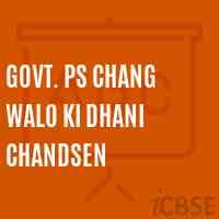 Govt. Ps Chang Walo Ki Dhani Chandsen Primary School Logo