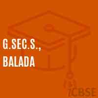 G.Sec.S., Balada High School Logo