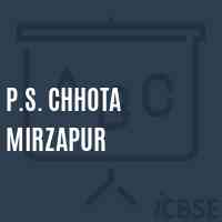 P.S. Chhota Mirzapur Primary School Logo