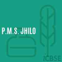 P.M.S. Jhilo Middle School Logo