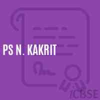 Ps N. Kakrit Primary School Logo