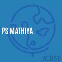 Ps Mathiya Primary School Logo