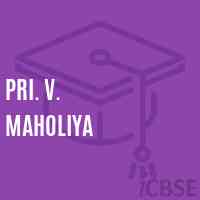 Pri. V. Maholiya Primary School Logo