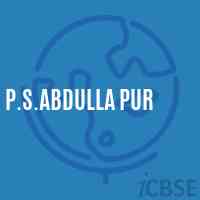 P.S.Abdulla Pur Primary School Logo
