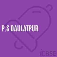 P.S Daulatpur Primary School Logo