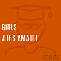 Girls J.H.S.Amauli Middle School Logo