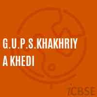 G.U.P.S.Khakhriya Khedi Middle School Logo