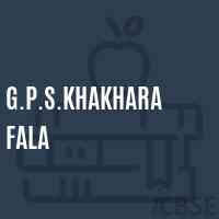 G.P.S.Khakhara Fala Primary School Logo