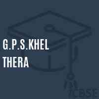 G.P.S.Khel Thera Primary School Logo