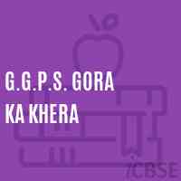 G.G.P.S. Gora Ka Khera Primary School Logo
