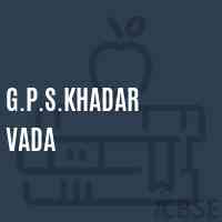 G.P.S.Khadar Vada Primary School Logo