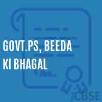 Govt.Ps, Beeda Ki Bhagal Primary School Logo