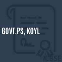 Govt.Ps, Koyl Primary School Logo