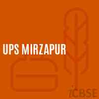 Ups Mirzapur Middle School Logo