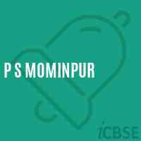 P S Mominpur Primary School Logo