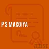 P S Makoiya Primary School Logo