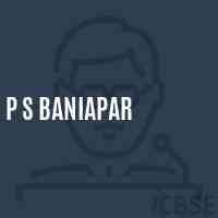 P S Baniapar Primary School Logo