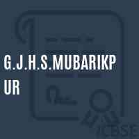 G.J.H.S.Mubarikpur Middle School Logo