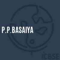 P.P.Basaiya Primary School Logo