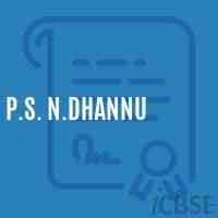 P.S. N.Dhannu Primary School Logo