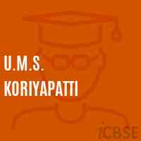 U.M.S. Koriyapatti Middle School Logo