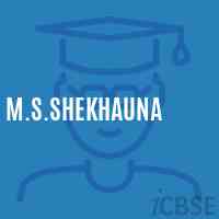M.S.Shekhauna Middle School Logo