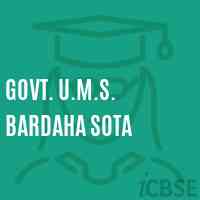 Govt. U.M.S. Bardaha Sota Middle School Logo