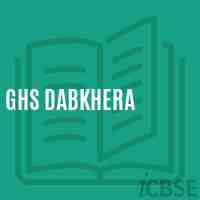 Ghs Dabkhera Secondary School Logo