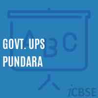 Govt. Ups Pundara Middle School Logo