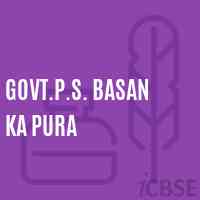Govt.P.S. Basan Ka Pura Primary School Logo