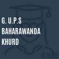 G. U.P.S Baharawanda Khurd Middle School Logo