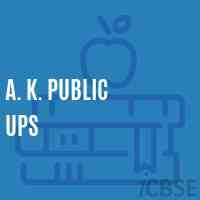 A. K. Public Ups Middle School Logo