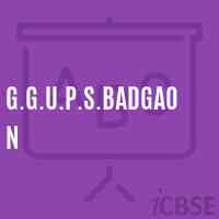 G.G.U.P.S.Badgaon Middle School Logo