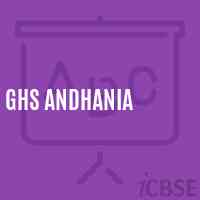 Ghs andhania Secondary School Logo