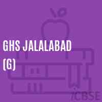 Ghs Jalalabad (G) Secondary School Logo