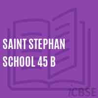 Saint Stephan School 45 B Logo