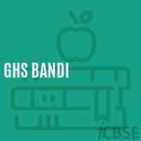 Ghs Bandi Secondary School Logo