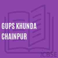 Gups Khunda Chainpur Middle School Logo