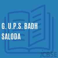 G. U.P.S. Badh Saloda Middle School Logo