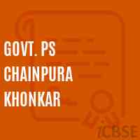 Govt. Ps Chainpura Khonkar Primary School Logo